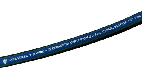 Shields 16-250-0120 ShieldsFlex II 1/2" Premium Boat Marine Reinforced Wet Exhaust and Water Hose By the Foot