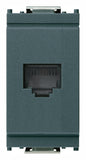 Vimar 16335 Idea Boat Marine Matte Gray 6/4 RJ11 Phone Socket Jack Outlet