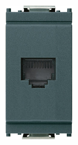 Vimar 16335 Idea Boat Marine Matte Gray 6/4 RJ11 Phone Socket Jack Outlet