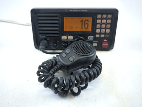 Icom IC-M604 High Performance Marine DSC VHF Radio Transceiver Hailer with HM-136B Microphone