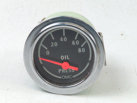 OMC 172731 Johnson Evinrude Genuine OEM 2" 12V 80 PSI Oil Pressure Gauge