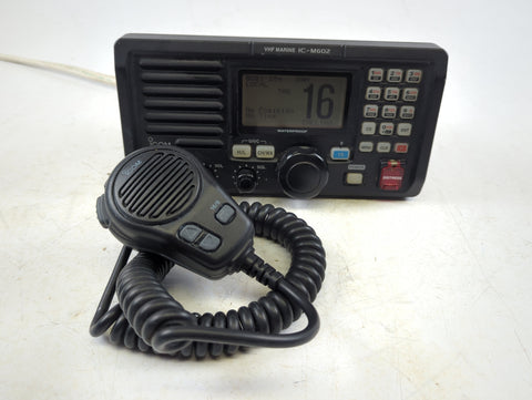 Icom IC-M602 Boat Marine Waterproof Class D DSC VHF Radio Transceiver with HM-136B Microphone