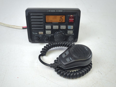 Icom IC-M502A Boat Marine Waterproof DSC VHF Radio Transceiver with Microphone IC-M502