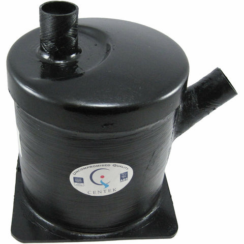 Centek Industries 1500107 Vernalift 2" Side Angle In / Top Out Wet Marine Exhaust Muffler