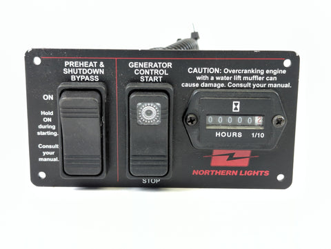 Northern Lights S-1B 22-95605 Genuine OEM Generator Start/Stop Flush Mount Control Panel with Hourmeter