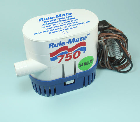Rule RM750-24 Rule-Mate 24V 750 GPH Submersible Automatic Bilge Pump