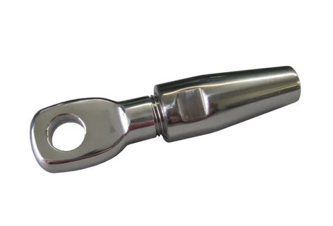 Hayn Marine Hardware 38CTE732 316 Stainless Steel 7/32” Wire X 3/8" Pin Hi-MOD Swageless Compression Eye