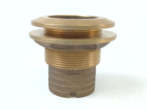 Groco HTH-2000 HTH Series Boat Marine Bronze 2" Hose Barb Thru-Hull Fitting