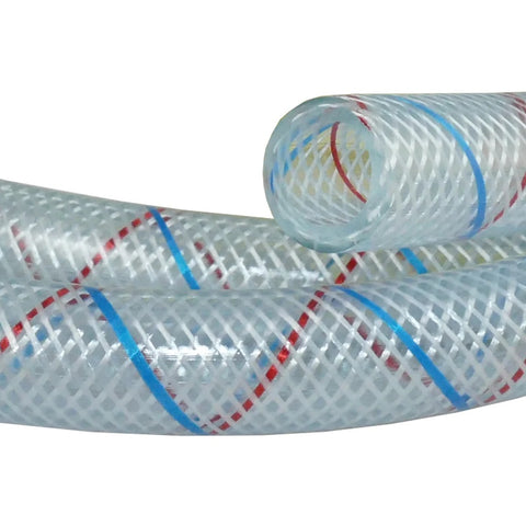 Trident 162-0340 Premium 3/4" X 4' Marine Clear Reinforced Hot or Cold Pressurized Water Hose