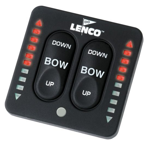 Lenco 123-LED 30321-002 Boat Marine All-In-One LED Trim Tab Switch 30321-001 - Second Wind Sales