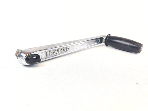 Lewmar 29141121 Marine Boat 10" Lock-In Single Grip Chrome-Plated Bronze Winch Handle