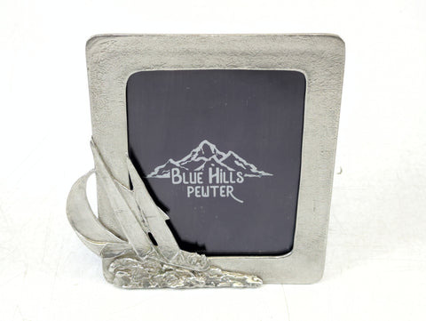 Blue Hills Pewter 139 Vintage Nautical Sailing Sailboat 5" X 7" Picture Frame