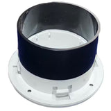 Dometic 333441 9108557423 Boat Marine HVAC Round Plastic White 2" Euro Style Grille