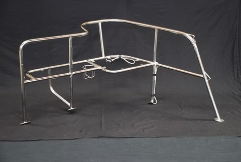 Catalina 25187 Q0061 Catalina 320 Port Side 4-LEG Stern Pulpit Rail with Seat and Motor Bar