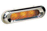Attwood 6306SS7-1 Boat Marine Stainless Steel Oblong White LED Courtesy Light