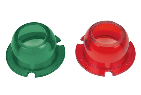 Perko 0281DPALNS Boat Marine 1” H X 2-3/16" OD Red + Green Navigation Side Light Lens Kit