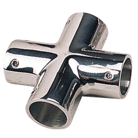 Sea Dog 293141-1 Boat Marine Stainless Steel 1" Tube 4 -Way Tee Fitting