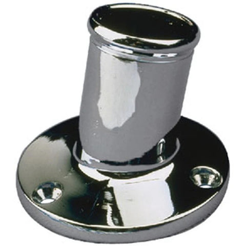 Sea Dog 492211-1 Boat Marine Chrome Plated Brass 3/4" X 2" Flag Pole Socket