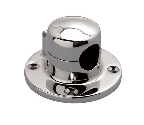 Suncor C3808-0002 Boat Marine 3” Chrome Plated Brass Rope Deck Pipe with Hinge