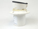 Centek 1200298 Boat Marine 3" White Thru-Hull Exhaust Fitting with Flapper