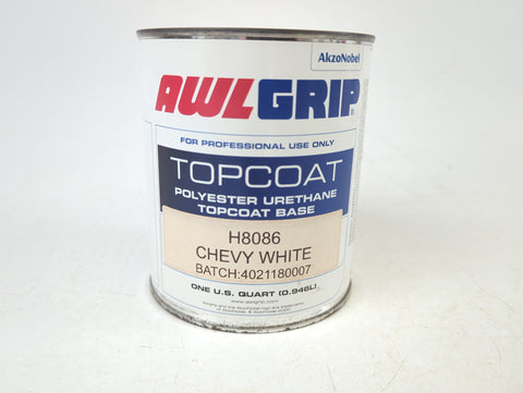 Awlgrip H8086 Chevy White Polyester High Gloss Urethane Topcoat Base 1 Quart