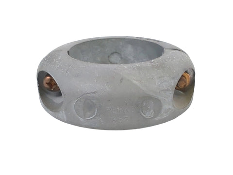 Perko 253-12 Boat Marine 2-1/4" Locking Collar Shaft Zinc Anode with Bronze Hardware
