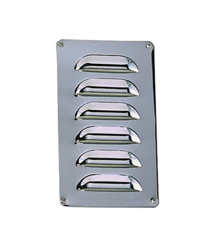 Perko 0336006DP Boat Marine Chrome Plated Brass 3" X 5-1/4" Louver Ventilator