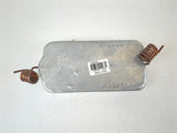 Boat Marine Size "N" 3" X 6" Zinc Anode Hull Plate with Bonding Wire Martyr CMPNWZ