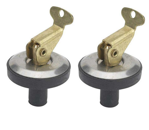 Edgewater Industries 00495 Boat Marine 3/8" Bait Tank Livewell Baitwell Plug 2-Pack