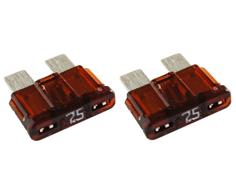 Marine Grade 7.5A Fast-Acting ATO / ATC Blade Fuse 2-Pack Bussmann ATC-7.5 Blue Sea 5240 Ancor 604007