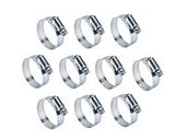 DuPage 35155/B8H Precision Brand B-H 7/16" to 1" Stainless Steel Hose Clamp 10-Pack