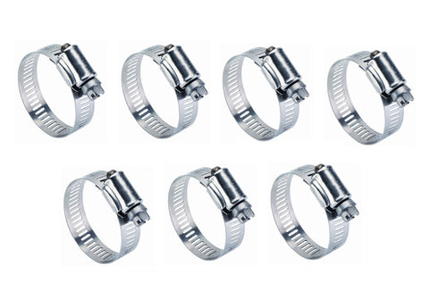 DuPage 35275/B20H Precision Brand B-H 3/4" to 1-3/4" Stainless Steel Hose Clamp 7-Pack
