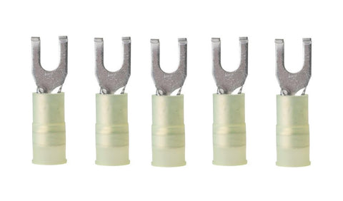 Marine Grade Nylon Flanged Spade Electrical Connector 12-10 AWG Wire X #10 Stud Ancor 230323 5-Pack - Second Wind Sales