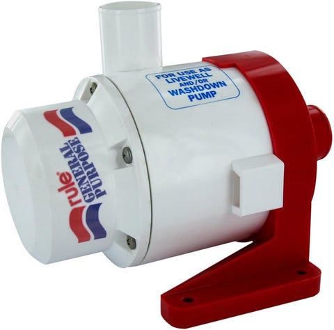 Rule Industries 17A Boat Marine 12V 3800 GPH Livewell Washdown End Suction Centrifugal Pump