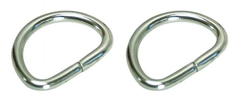 Whitecap S-0243C Boat Marine 1" Stainless Steel Webbing D-Ring 2-Pack