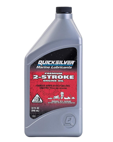 Mercury MerCruiser 92-858021Q01 Genuine OEM 32oz TC-W3 2 Stroke Outboard Premium Engine Oil