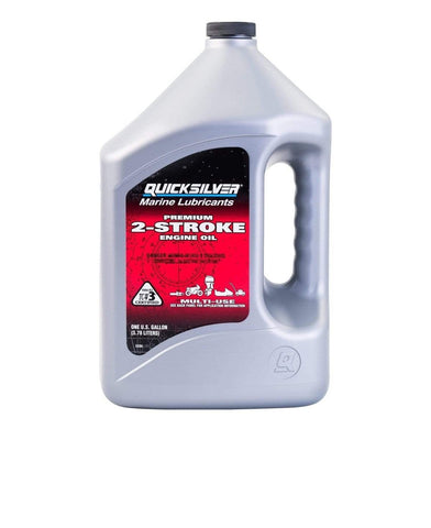 Mercury MerCruiser 92-858022Q01 92-8M0229791 Genuine OEM 1 Gallon TC-W3 2 Stroke Outboard Premium Engine Oil