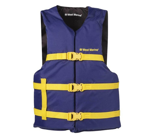 West Marine 14897292 USCG Type III 30" to 52" Chest Adult Runabout Life Jacket Vest