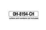 Bernard Engraving RP-2400-W Marine Boat 24” White Registration Number Plate 2-Pack