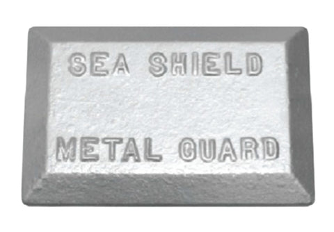 Boat Marine Size "N" 3" X 6" Zinc Anode Hull Plate Sea Shield ZP-3 ZP-N