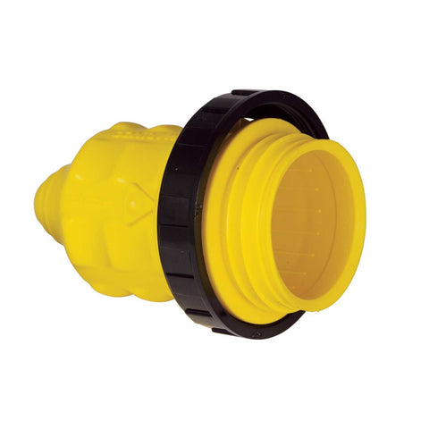 Marinco 103RN Marine 30A Yellow Weatherproof Cover with Threaded Sealing Ring