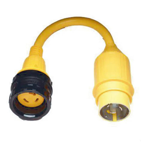 Marinco 110A Boat Marine 50A 125V Dock Side to 30A 125V Boat Side Twist Lock Shore Power Pigtail Adapter - Second Wind Sales