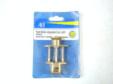 ABI 352210 2053BR Boat Marine Brass Push Button Adjustable Door Latch - Second Wind Sales