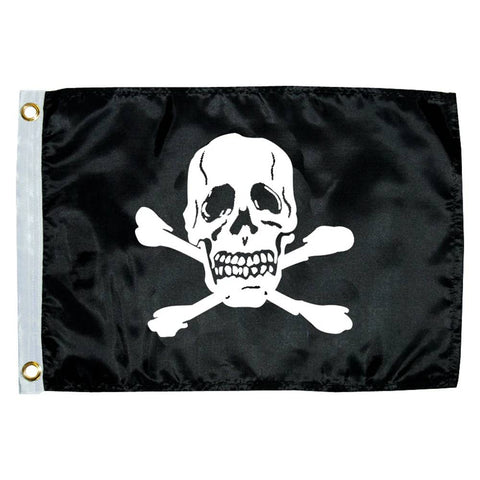 Taylor Made 1818 Boat Marine Nylon 12” X 18” Jolly Roger Flag - Second Wind Sales