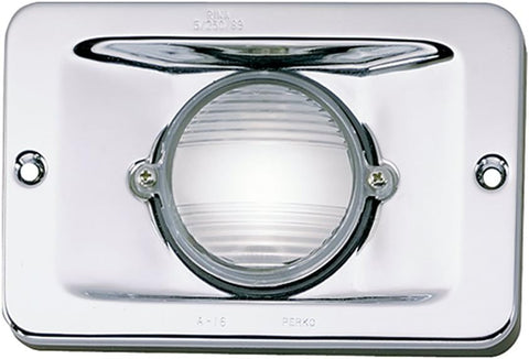 Perko 0939DP112V Fig 939 12V Chrome Plated Brass Vertical Flush Mount Stern Navigation Light 939-DP1-12V - Second Wind Sales