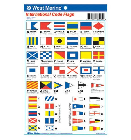 West Marine ICF-1 11508397 International Code Flags Decals - Second Wind Sales