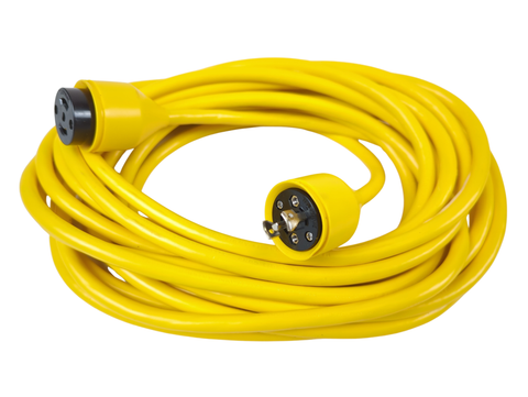 Marinco PH6599-25 Boat Marine 25’ Yellow Shorepower Cable TV Telephone Cordset - Second Wind Sales