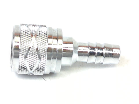 Suzuki 65750-95510 Chrome Plated Brass Female 3/8" Barb Fuel Line Connector Moeller 033487-10 05785 Tempo Marine 240100 487LSF - Second Wind Sales