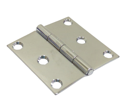Perko 0949DP6CHR Boat Marine 2-1/2" X 2-1/2" Stainless Steel Butt Hinge with Fast Pin