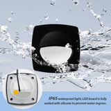 Waterproof 12V 2-1/4" Square Warm White LED Courtesy Companion Way Recessed Light West Marine 2660959 H45AP - Second Wind Sales